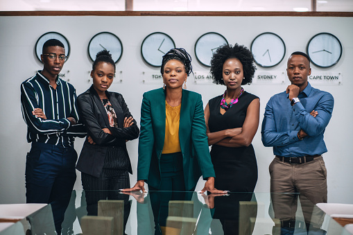 young black entrepreneurs - standing confident